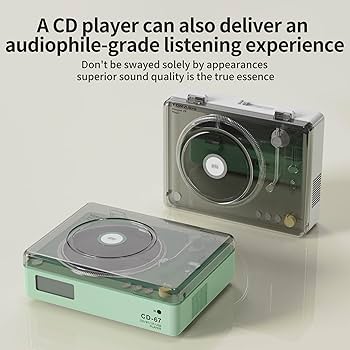 Amazon.com: CD Player with Stereo Speakers, Retro Portable
